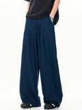 AIDASE  -  Unisex Drawstring Ice Silk Casual Baggy Pants Mens Women Fashion Summer Lightweight Quick Dry Cool Touch Wide Leg Trousers aidase-shop