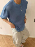 AIDASE  -  Trendy Mens Slim Stretchy Knit T-shirts Summer Daily Casual Breathable Solid Color Tees Men Stylish Short Sleeve Knitted T Shirt aidase-shop