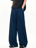 AIDASE  -  Unisex Drawstring Ice Silk Casual Baggy Pants Mens Women Fashion Summer Lightweight Quick Dry Cool Touch Wide Leg Trousers aidase-shop