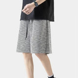 AIDASE  -  Summer New Loose Men Shorts Breathable Straight-leg Pants 2025 Fashion Zebra Print Design Casual Menswear Trend 21E6533 aidase-shop