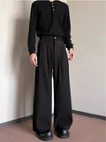AIDASE  -  New Hot Sale Of The Season Men's Loose Casual Pants Korean Style Versatile Thin Hanging Wide Leg Floor-Length Summer Long Trouse aidase-shop