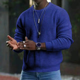 Trendy  Men Autumn Top Simple Style O Neck Men Autumn Top Pullover Streetwear Autumn Sweater Male Clothes aidase-shop