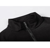 AIDASE  -  Reflective Striped Jacket Men Stand Collar Sports Windbreaker Coats Hip Hop Streetwear Zipper Jacket Harajuku Coats Black Blue aidase-shop