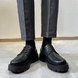 Aidase Men Business Casual Heighten Leather Shoes Male Harajuku Korean Chic Fashion High Quality Platform Wedding Leather Dress Shoes aidase-shop