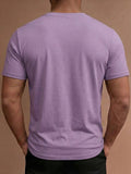 AIDASE  -  Flannel Fleece Solid Color Slim Fit T Shirts Men Casual O Neck Short Sleeve Tee Shirt Spring Summer Fashion Mens Pullovers aidase-shop