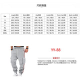 AIDASE  -  Men's Striped Side Cargo Joggers Loose Fit Drawstring Casual Sports Pants With Multi Pockets aidase-shop