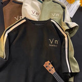 28.56Aidase Summer Hip Hop American Street Men and Women Trendy Personality Letter Round Neck Short Sleeve Couple Loose Casual T-shirt Top aidase-shop