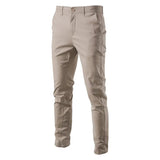 AIDASE  -  Autumn Winter High-Quality Men's Casual Cotton Trousers Breathable Youth Business Versatile Long Pants for Casual Wear aidase-shop
