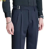 AIDASE  -  Men's Suit Pants, Fashion Slim Dress Trousers ,White Black Blue Green Pantalones Hombre Fall/Winter Male Pant, New aidase-shop