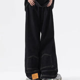 AIDASE  -  Hong Kong Style Wide-leg Jeans for Men in Spring Autumn New Style Loose-fitting Trendy Pants aidase-shop