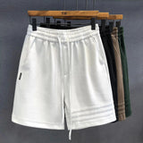 AIDASE  -  Fashion High-end Heavy Sports Casual Shorts Men's Pants Korean Style Summer Loose Five-point Pants American Sweatpants Urban aidase-shop