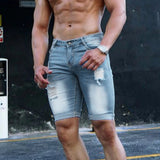 AIDASE  -  Trendy Jeans For Man Original Casual Shorts Spring Mens Pocket Sports Summer Bodybuilding Denim Short Pants Jeans джинсы Baggy aidase-shop