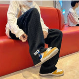 Aidase Klein blue trousers sports men's and women's spring tide brand trendy trousers retro fashion wide-leg mopping casual sweatpants