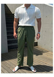 AIDASE  -  Vintage Men's Cool Short Sleeve Polo Shirt, Lapel Breathable Hollow Out Top, Summer Mesh Slim Sleeve Fashion Casual Knit T-shirt aidase-shop