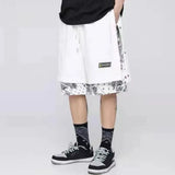 Aidase Men Short Basketball Paisley Hippie Streetwear Hip Hop Harajuku Retro Printed Irregular Loose Wide leg aidase-shop