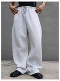 AIDASE  -  Men Drawstring Waist Loose Straight Leg Wide Leg Sports Sweatpants With Pockets aidase-shop