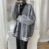AIDASE  -  Japanese Style Cardigan Sweater Men Autumn Loose Casual Knitwear Streetwear Fashion aidase-shop