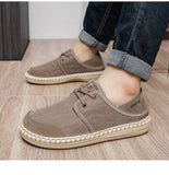 AIDASE  -  Men's Two-Way Wear Driving Shoes Slip-On Beijing Style Casual Fishing Boat Shoes Breathable Low Cut Comfortable All-Season aidase-shop