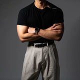 AIDASE  -  Men's Solid Color Side Zipper Short-Sleeved Sports Gym T-Shirt American Retro Fashion Trend Casual Loose Breathable Men's Tops aidase-shop