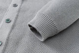 AIDASE  -  Autumn Winter New Fashion Men’s Solid Color Single-breasted O-neck Long Sleeve Casual Trendy Knitted Cardigans Male Clothes Coat aidase-shop