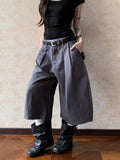 AIDASE  -  Retro Thin Stripe Seven-Foot Pants Men's Loose Casual Pleated Straight Leg Pants for Men And Women Commuter Wide Leg Pants aidase-shop