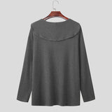 AIDASE  -  Men Sweater Solid Color Knitted Navy Collar Long Sleeve Male Pullovers Streetwear 2025 Fashion Casual Men Clothing S-5XL aidase-shop