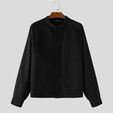 AIDASE  -  Men Jackets Solid Color Corduroy Long Sleeve Button Coats Men Streetwear Spring Autumn Fashion Casual Male Jackets S-5XL aidase-shop