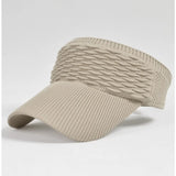 Aidase Knitted Visor Cap Breathable Adjustable Bent Brim  Anti-UV Sun Hats  For Women Men Outdoor Sports Summer Beach Travel Skullcap aidase-shop