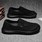 AIDASE  -  Men's Mesh Shoes Summer Breathable Hollow Out Casual Shoes Fashion Men Sneaker Lightweight Comfortable Driving Shoes Men Loafers aidase-shop