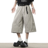 AIDASE  -  Summer American Shorts Trendy Loose Casual Design Curved Knife Seven Quarter Pants Korea Fashion aidase-shop