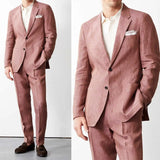 Aidase Elegant Men's Suit  Bow Collar 2 Pieces Blazer Pants Single Breasted Buckle Business Formal Work Wear Costume Size Color Newest