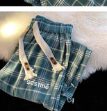 AIDASE  -  New Spring and Autumn Fashion Trendy Brand Retro Plaid Wide Leg Straight Leg Pants Versatile Casual Loose and Fashionable Pants aidase-shop