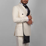 Aidase New Arrival Men Suits Slim Fit Fashion Notch and Shawl Lapel Blazer Set Chic Business Formal Party Office Wedding Tuxedo 2 Piece aidase-shop