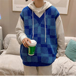AIDASE  -  new vest knitted sweater for autumn and winter outerwear trend V-neck loose sleeveless sweater aidase-shop