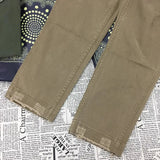 AIDASE  -  Pure Cotton Casual American Retro Faded Cleanfit Slim Fit Khaki een Work Pants Long Trousers Men Straight Cut Regular aidase-shop