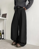 AIDASE  -  Men's Loose Wide Leg Jeans Autumn Spring American Retro Casual Straight Tube Long Pants Draping Feeling Deconstructed Style aidase-shop
