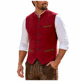 AIDASE  -  Men's Sleeveless Vest With Button Design Stylish And Simple Light Business Casual British. Coat 3xl aidase-shop