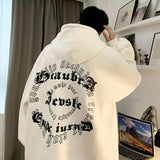 Oversized Men's Hoodies Foaming Printing Autumn Winter Jumpers Fashion Brand Hip Hop Male Hooded Sweatshirts aidase-shop