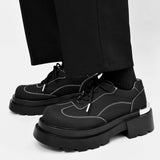 Aidase Streetwear Fashion Business Casual Thick Platform Genuine Leather Wedding Loafers Shoes Harajuku Korean For Man Leather Shoe aidase-shop