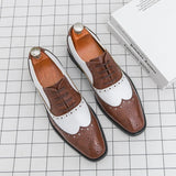 AIDASE  -  Retro Men's Dress Shoes Trend Casual Business Social Leather Shoes For Men Wedding Oxfords Shoes Men Classic Party Brogues Male aidase-shop