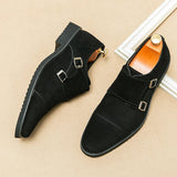 AIDASE  -  Men's Suede Shoes Europe America Anti-skid Flat Shoes Fashionable Loafers Soft Soled Business Dress Casual Leather Shoes 38-46 aidase-shop