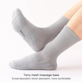 AIDASE  -  5 Pairs/lot Men's Tube Socks 100% Cotton Solid Colour Sweat Anti-odour Outdoor Sports Socks Autumn Winter Black White Warm Socks aidase-shop