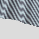 AIDASE  -  Men Shirt Striped Printing Patchwork Lapel Long Sleeve Men Clothing Loose Streetwear Fashion Casual Camisas Tops aidase-shop