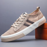 AIDASE  -  New Men's Breathable Canvas Mesh Shoes Korean Version Trend High Quality Board Casual Lace Up Comfortable Sneakers Shoes SS25631 aidase-shop