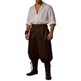 AIDASE  -  Men Medieval Pants Retro Cosplay Pants Elegant Retro Halloween Carnival Party Stage Performance Pants 9 10 aidase-shop