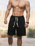 AIDASE  -  Weight training Fitness summer loose shorts sports five quarter pants beach casual fitness outdoor battle damage ripped pants aidase-shop