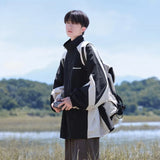 Aidase Fashionable Mountaineering Jacket Men in Spring Autumn American Contrasting Color Stitching High-end Trendy Loose Casual Jacket aidase-shop