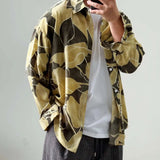 AIDASE  -  Spring Men's Shirt Lazy Niche Casual 2025 Turn-down Collar Single Breast Long Sleeve Streetwear Male Tops aidase-shop