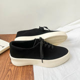 AIDASE  -  Casual Thick Bottomed Men's Shoes British Style Faux Suede round Toe Rubber Outsole High Street Design Sensation X506 aidase-shop