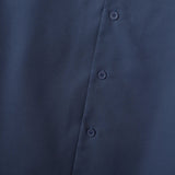 AIDASE  -  Men Shirt Solid Color V Neck Long Sleeve Button Casual Men Clothing Streetwear Loose Spring Tops Male Shirts S-5XL aidase-shop